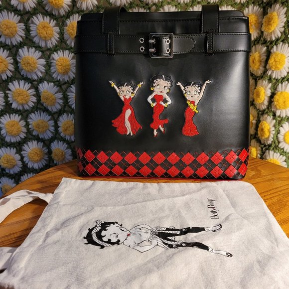 Betty Boop Handbags - Betty Boop Harlequin Belt Buckle Purse